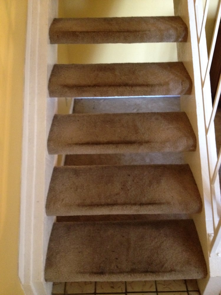 Stair Carpet Cleaning Before