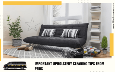 4 Important Upholstery Cleaning Tips From Pros